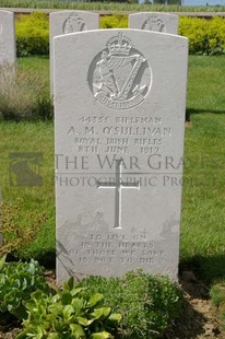 SPANBROEKMOLEN BRITISH CEMETERY - O'SULLIVAN, A M